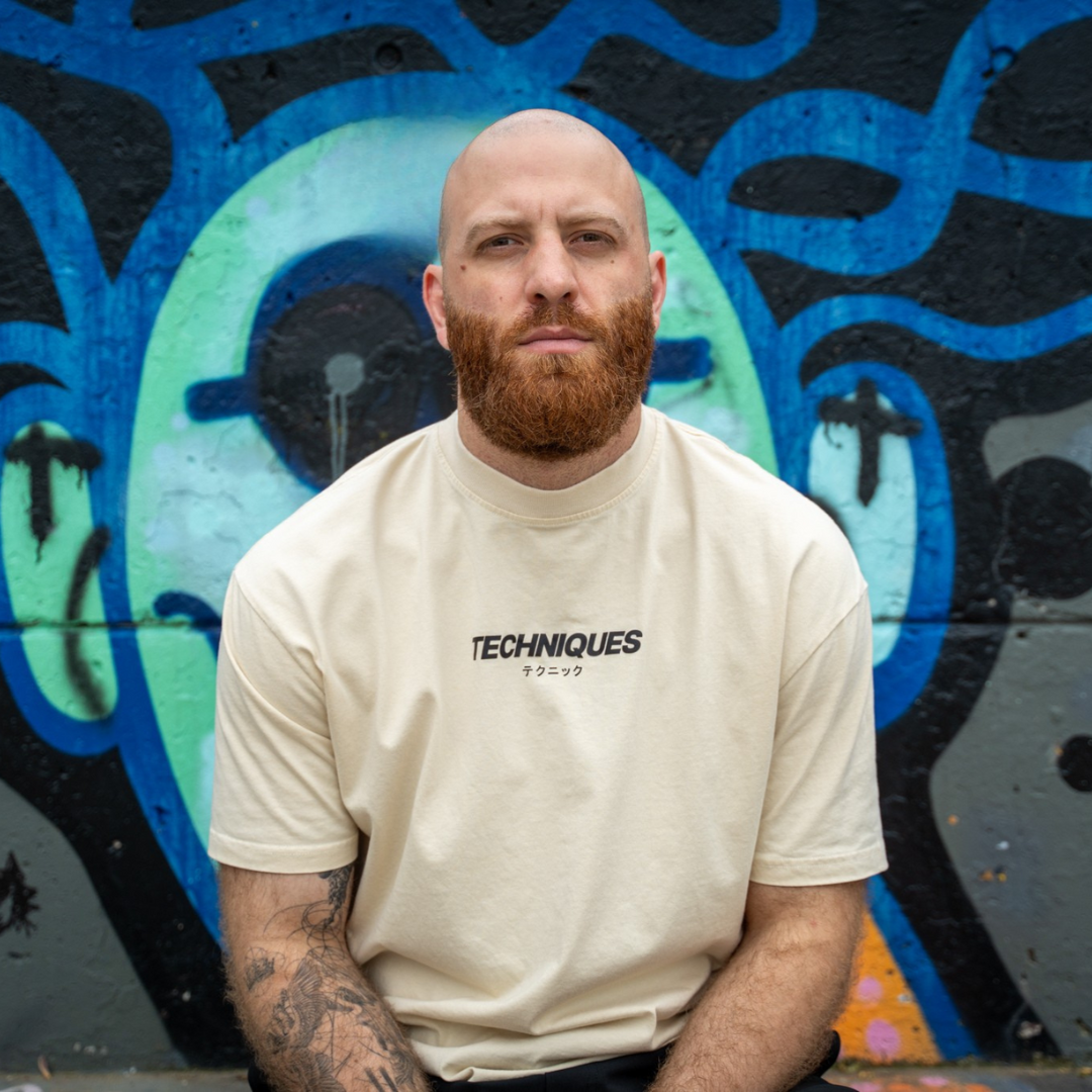 Beige Techniques Oversized T-Shirt