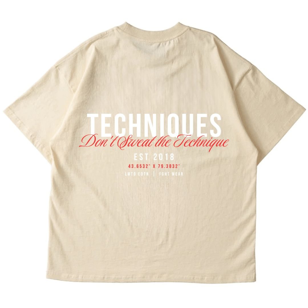 Beige Fight Wear Oversized T-Shirt