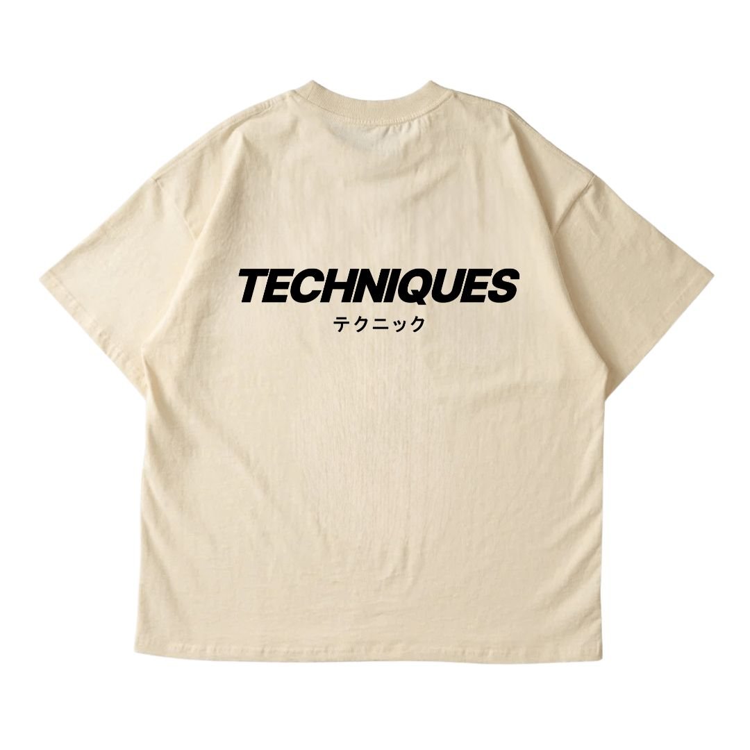 Beige Techniques Oversized T-Shirt