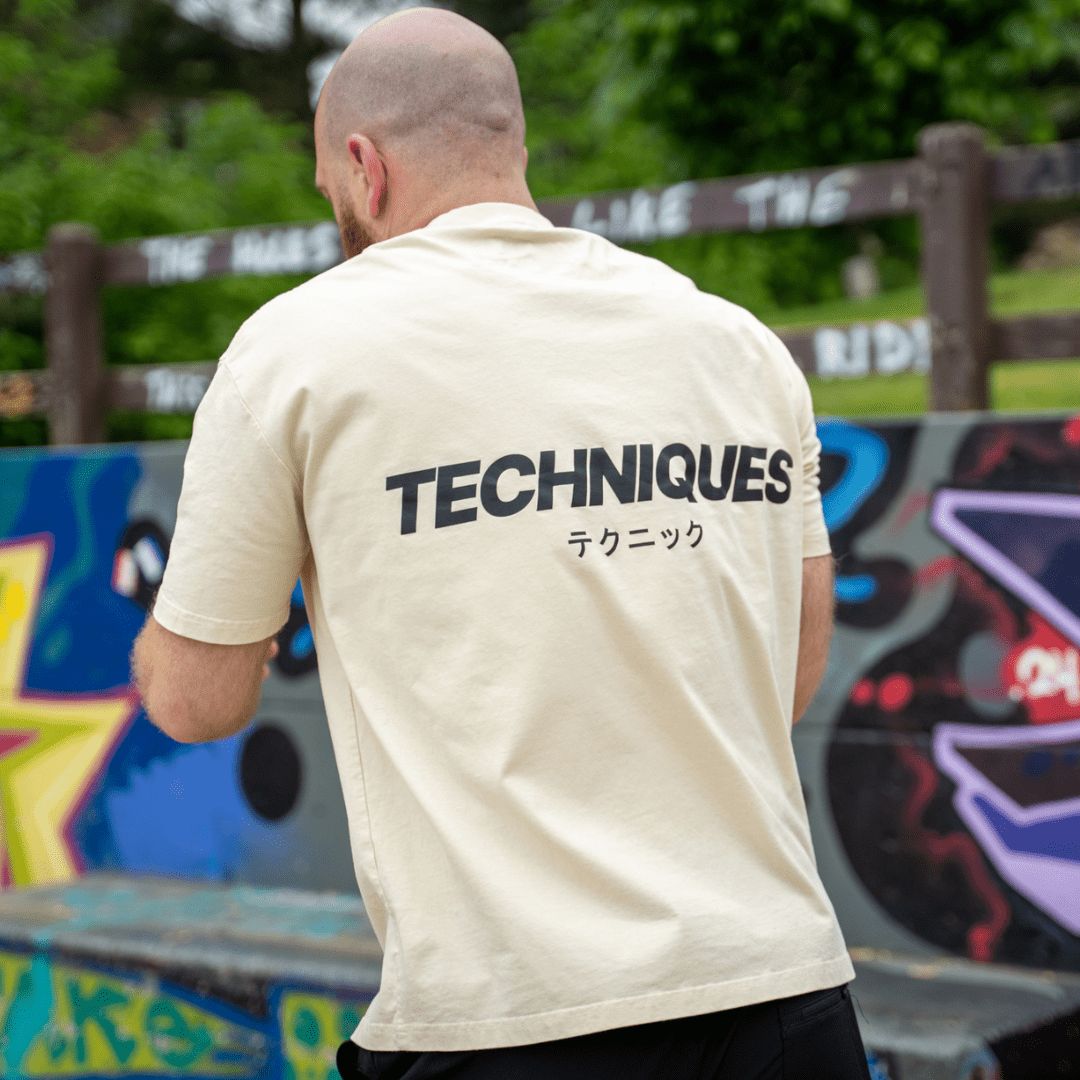 Beige Techniques Oversized T-Shirt - Techniques
