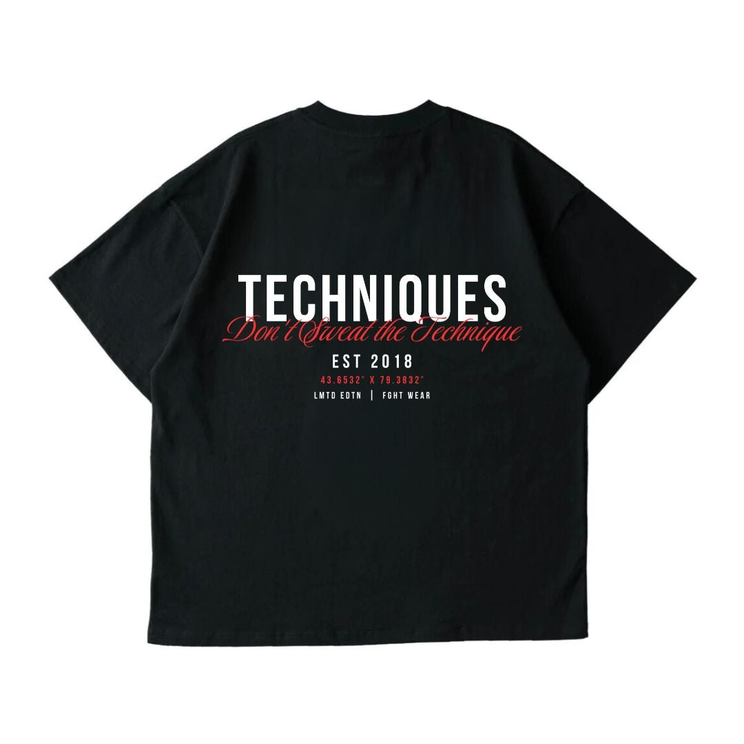 Black Fight Wear Oversized T-Shirt