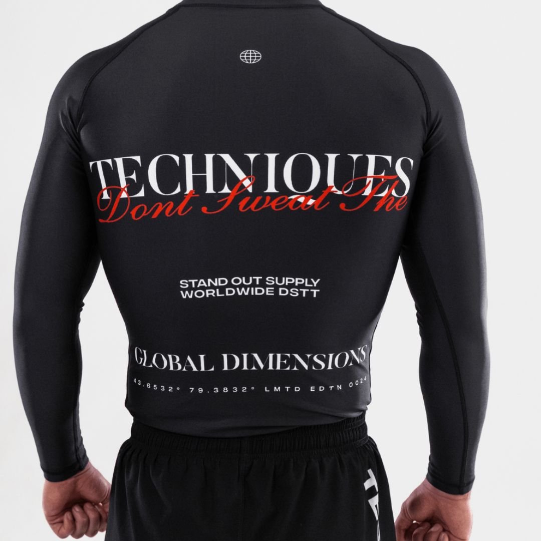 Global Dimensions Rash Guard - Techniques