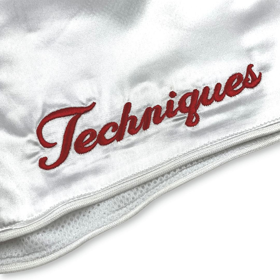 Rosé Retro Muay Thai Shorts - Techniques