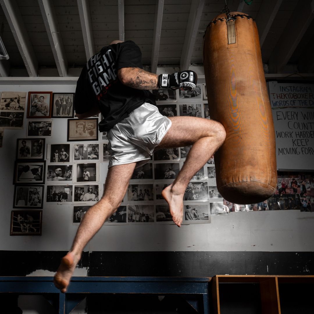 Rosé Retro Muay Thai Shorts - Techniques