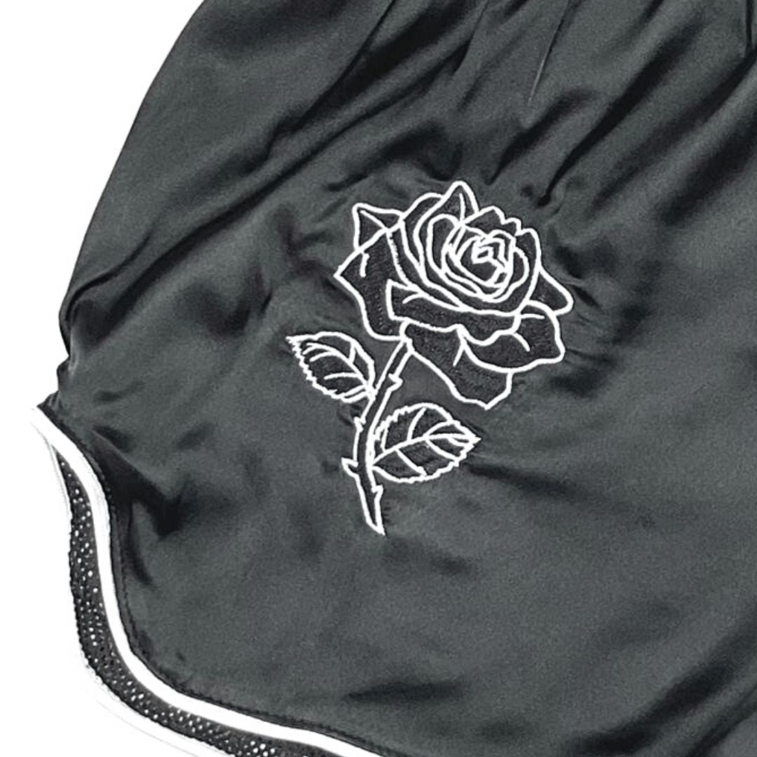 Rosé Retro Muay Thai Shorts - Techniques