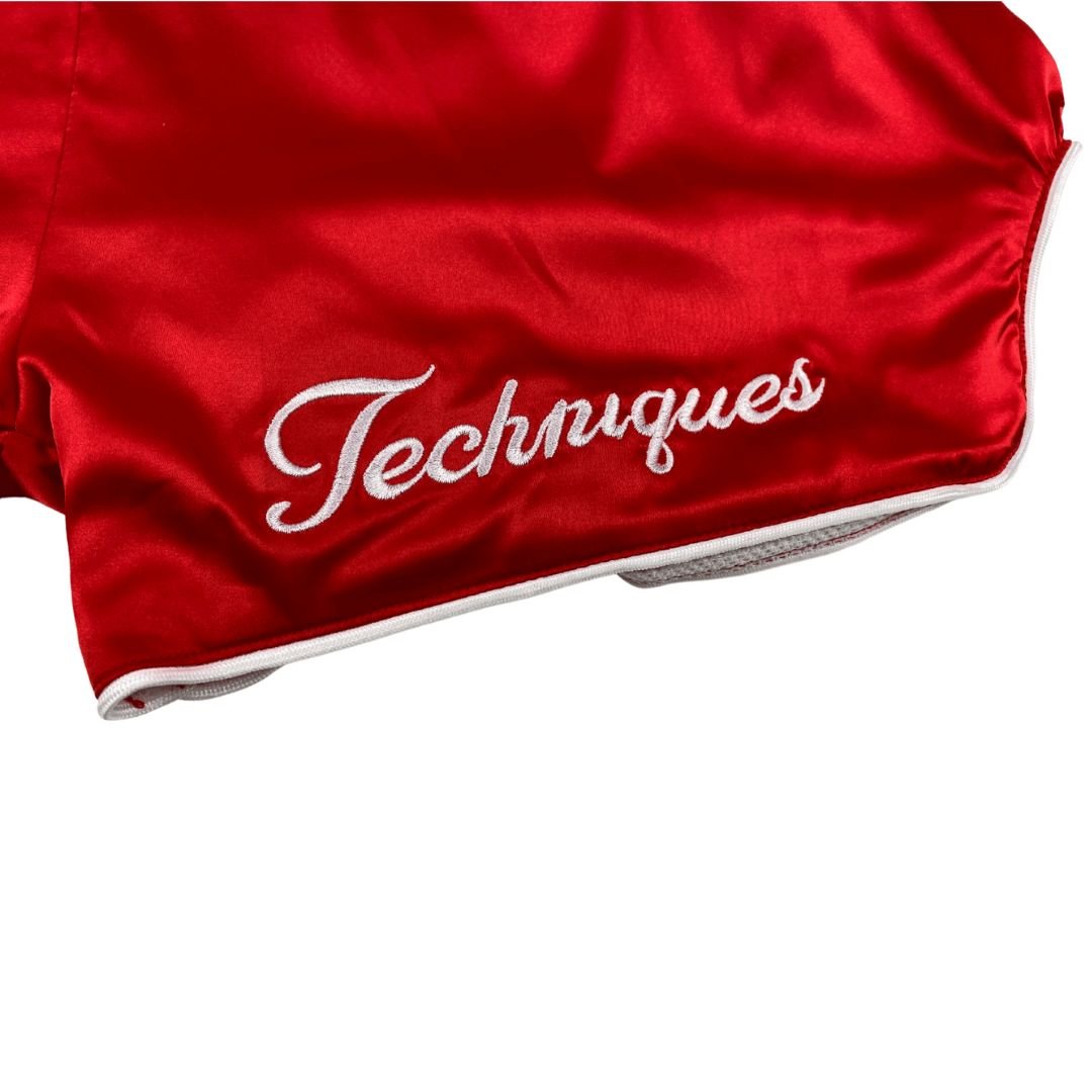 Rosé Retro Muay Thai Shorts - Techniques