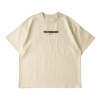Beige Techniques Oversized T-Shirt