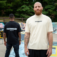 Beige Techniques Oversized T-Shirt