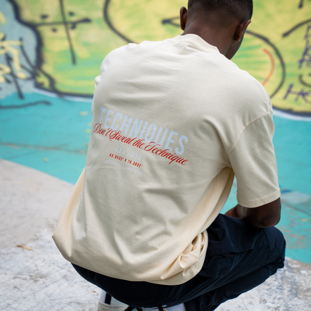 Beige Fight Wear Oversized T-Shirt