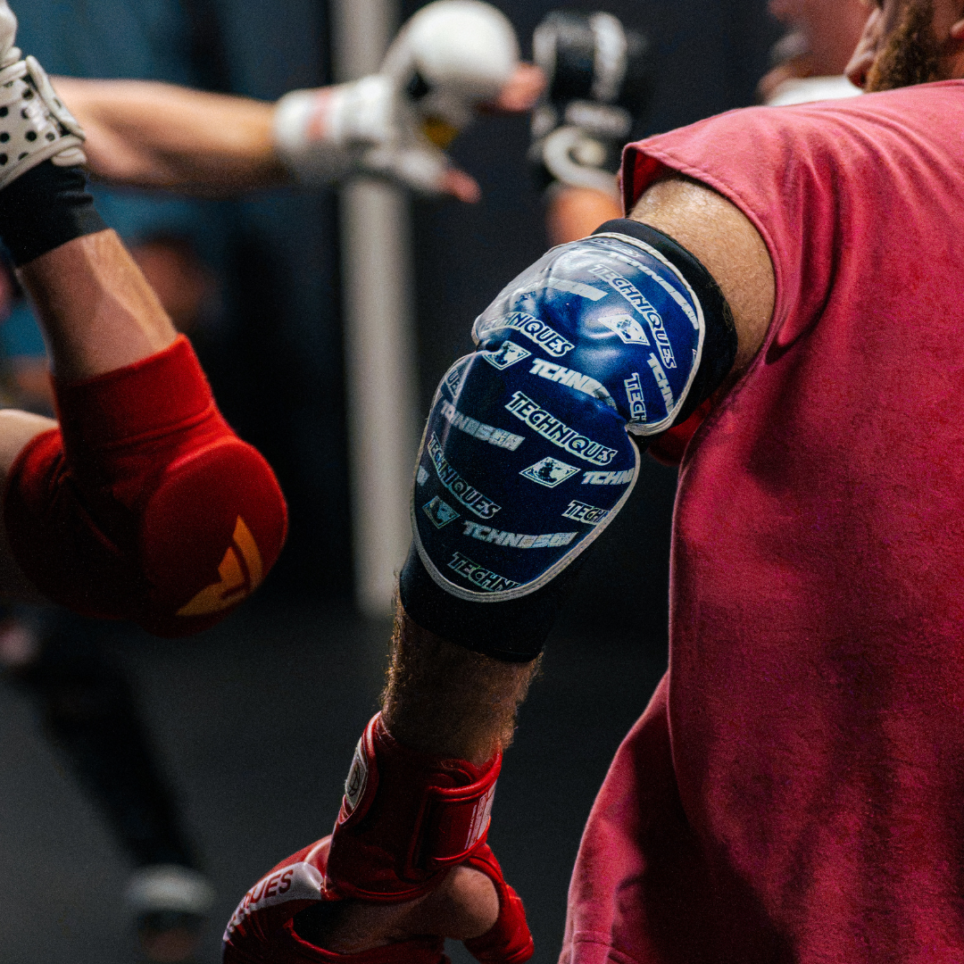 Combat Blue Elbow Guards