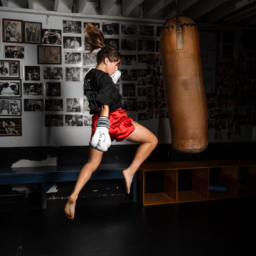 Rosé Retro Muay Thai Shorts