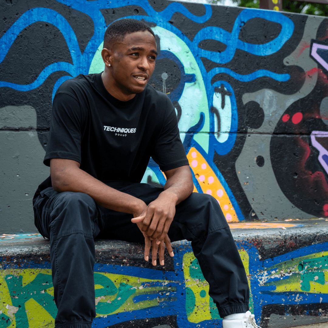 Black Techniques Oversized T-Shirt