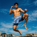 Combat Blue 2 in 1 MMA Shorts