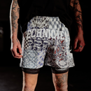 Combat Blue 2 in 1 MMA Shorts