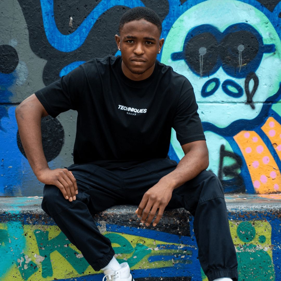 Black Techniques Oversized T-Shirt
