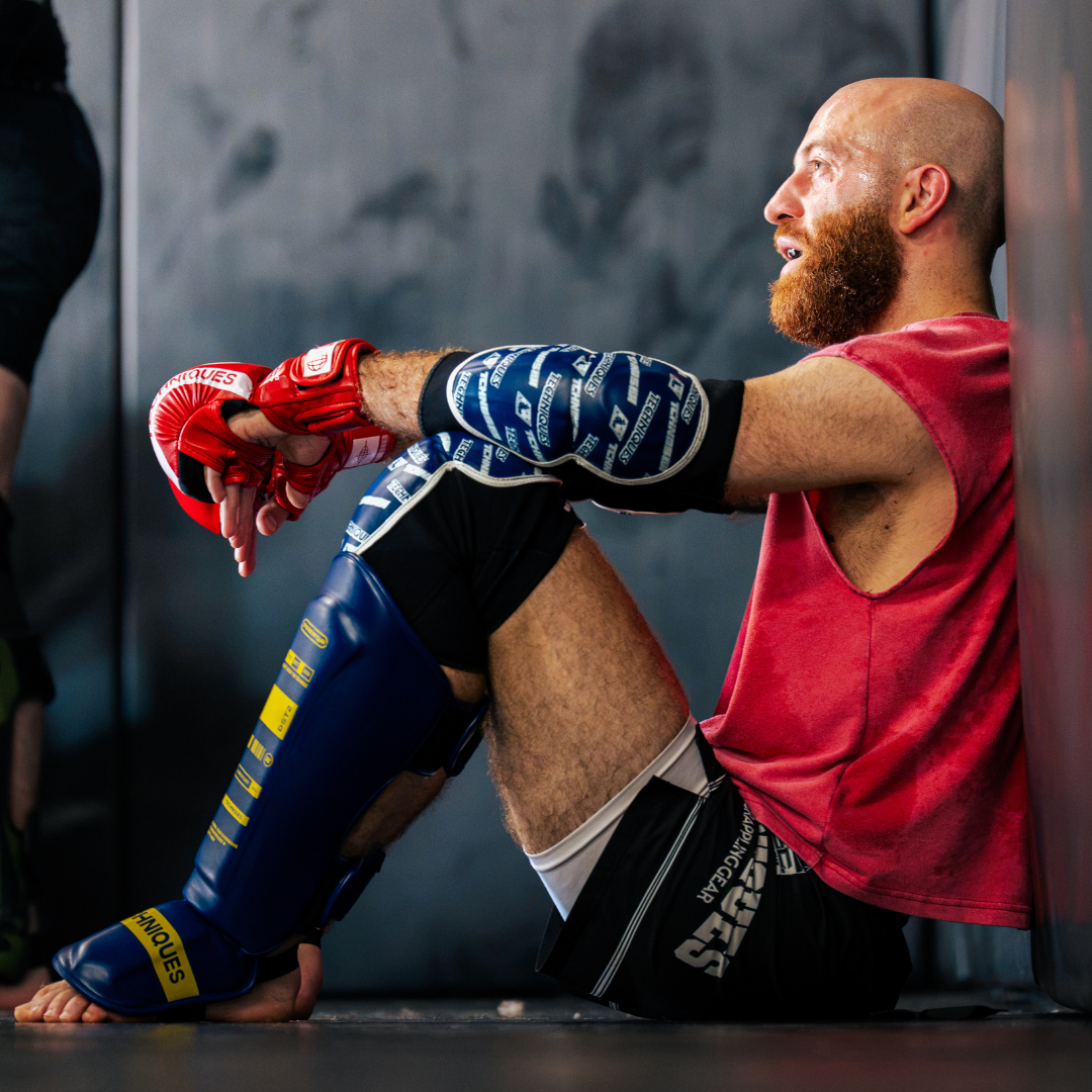 Combat Blue Elbow Guards