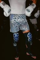 Combat Blue 2 in 1 MMA Shorts