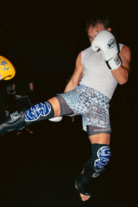 Combat Blue 2 in 1 MMA Shorts