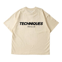 Beige Techniques Oversized T-Shirt - Techniques