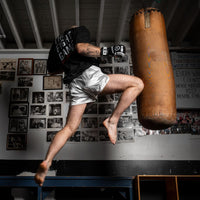 Rosé Retro Muay Thai Shorts - Techniques
